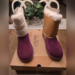 Koolaburra W Dezi Short Women's Cozy Plum Winter Boots. Size 8